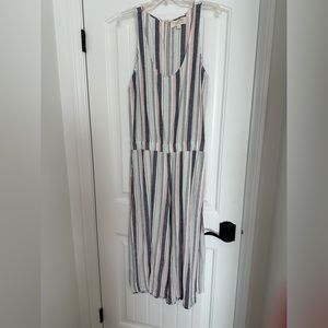 Cloth and Stone Pastel Striped Jumper Size Large